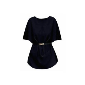 YUEZHONGWEI | French Style Knitted Ice Silk Short Sleeve T-Shirt Women Summer Loose Waist Cinched Shoulder Bared Top Korean Version Slim Fit