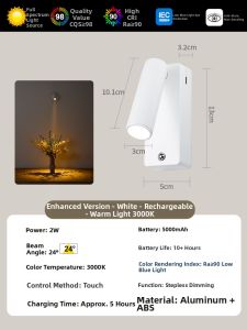 HUOQI | Wireless Magnetic Rechargeable Wall Lamp