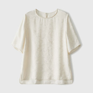 Lihua Snow Lightweight Silk Blouse Shirt