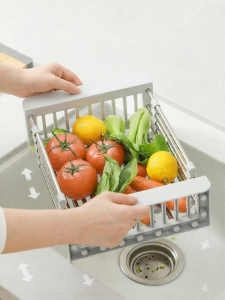 CAROTE | Retractable Kitchen Sink Dish Drainer Rack