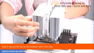 Tản nhiệt chip CPU ID-Cooling SE-207-XT Slim TDP 220W 7 ống đồng 2 tháp  không cấn Ram.