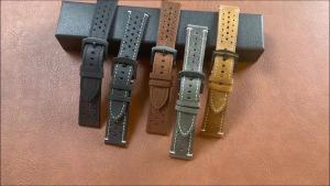 18/19/21/24mm 20/22mm Perforated Breathable Watch Strap for Seiko Bracelet for Rolex Band Smartwatch Leather Men Women Wristband
