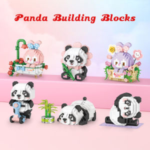 Cute Panda Rabbit Building Block Toy Assembly Particle Children Development Education Collection Toys Puzzle Boys And Girls Birthday Gifts Kids toys 6 Years Old And Above