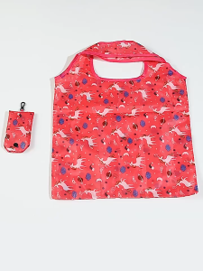 Cute Design Assorted Eco Friendly Polyester Foldable Reusable Bags Eco Tote Bag Shopping Bag Grocery Bag