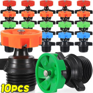 Dizoey 1/10PCS Garden Small Drip Irrigation System Rotatable Irrigation Dripper 6 Hole Atomizing Sprinkler Balcony Yard Watering Nozzle