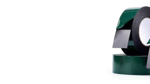 2pcs 10m/Roll Double Sided Tape Green Film Black Foam Tape Strong Waterproof Non-Marking Tape