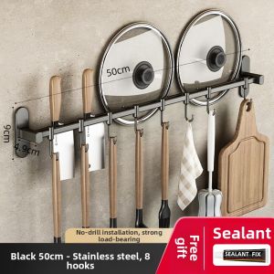 youqin | No-drilling Storage Stainless Steel Kitchen Rail Hook