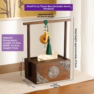 TAIMUJIA | Retro New Chinese Zen Wooden Luxury Tissue Box