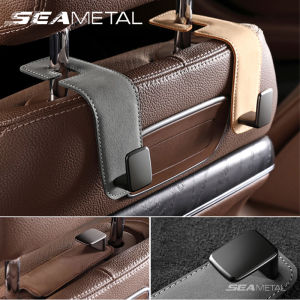 SEAMETAL Car seats Hooks back hanger leather+metal hook super load -bearing 20 kg Car Hooks