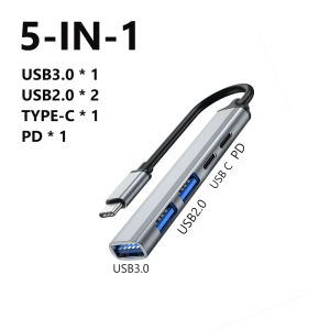 kebidumei | KEBIDUMEI 5 in 1 HUB USB 3.0 Docking Station With Card Reader 5Gbps High Speed Splitter Adapter Conmputer Accessories For Laptop