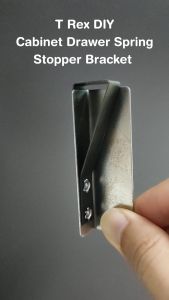 T Rex DIY Cabinet Drawer Spring Stopper Bracket / Metal Stopper / Drawer Metal Stopper / Furniture Hardware