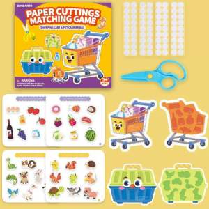 Kids paper cutting game busy book birthday goodies fun activities