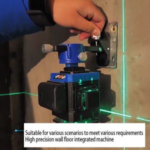 Auto Measurement Tool Line Laser Level Green Light Self-Leveling 360° Rotary Cross 3D 4D