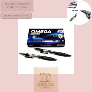 6pcs Pulpen Gel GM-510NP 0.5mm Tinta Hitam Halus Nyaman Digunakan untuk Sekolah dan Kantor