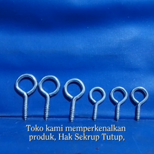Hak Skrup Tutup Sekrup ISI 2PCS Kait Tembok Sangkar Burung dll