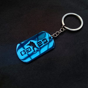 Quenching CSGO Surrounding the Game Two-Dimensional Necklace Keychain Pendant Metal Toy Boys Birthday Gift Eating Chicken