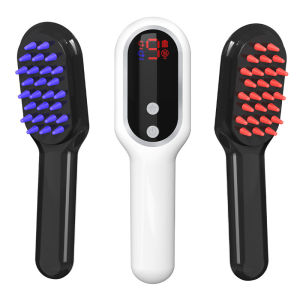 Electric Laser Hair Growth Comb Red Blue Light Magnetic Therapy Head Massage Brush Anti Hair Loss Hair Treatment Scalp Massager
