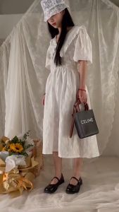 TREND CENTER รองเท้าแฟชั่นผู้หญิง สไตล์ย้อนยุค สไตล์ฝรั่งเศส รองเท้าหนัง Mary Jane ปากตื้น สายเดี่ยว สำหรับผู้หญิง