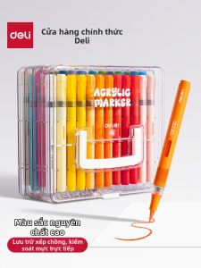 deli | Direct Ink Acrylic Markers Soft Tip Non-Bleed High Coverage Layering Drawing Pen