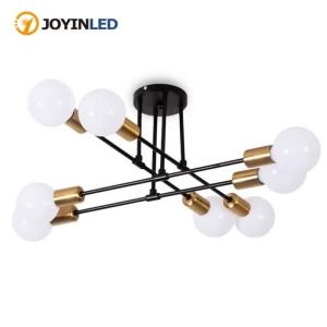 Đèn Trần Sputnik Hiện Đại JOYINLED 8 Bóng - Đèn Chùm LED Gắn Bán Sát Trần Màu Đen Trắng Vàng Cho Nhà Bếp Phòng Ăn Phòng Khách Phòng Ngủ