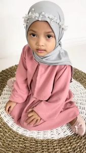 Gamis Anak Crinkle Rompi Gamis Anak Usia 3-10 Tahun