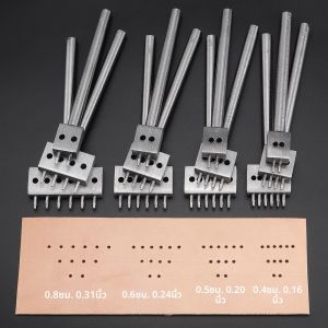3 ชิ้น/เซ็ต Professional DIY หนัง Punching Dieคู่มือ Hole Punch สําหรับหนัง Handcrafting multi-รอบ Punching Die ชุดเครื่องมือ