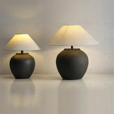 EPVANS | Chinese Wabi-Sabi Jingdezhen Ceramic Table Lamp