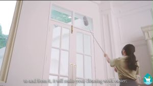 Oasis Home 280cm Extendable Microfiber Duster/Telescopic Replaceable Adjustable for High Ceilings Fans Roofs Keyboard Gaps Cars