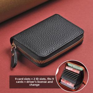 Large Capacity Multi-Card Slot Compact Luxury Card Holder