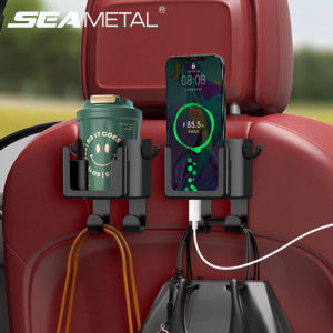 Seemetal xe cốc nước móc giữ xe hơi đa chức năng móc treo lưu trữ chủ dụng cụ đựng đồ uống túi lưu trữ Giá móc treo