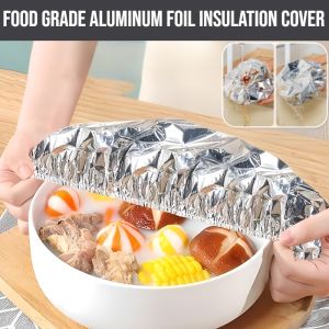 【Reusable】Food Grade Aluminum Foil Insulation Cover Reusable Dust Keeping Warml Cover