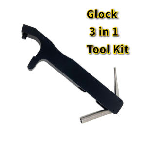 3 in 1 Tool Kit Magazine Disassembly Tool Mag Plate Removal Tool Front Sight Installation Hex Tool Pin Punch for G17 19 26 27 43