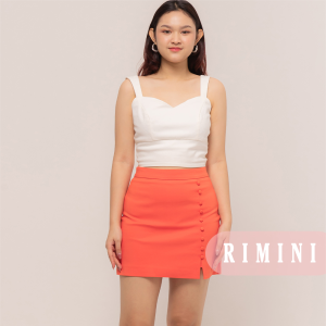 RIMINI - Bawahan Dewasa Rok Holiday Ziper Slit Xs-Xl - Jovene Slit Skort - 85728