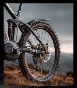 ENLEE Mountain Bike Mudguards Downhill Bike Extended And Widened Rain Guards Carbon Fiber Texture Universal For Front And Rear