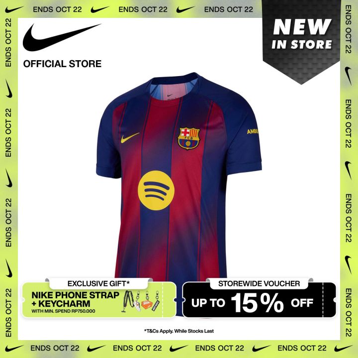 Nike Dri-FIT Jersey Pria FC Barcelona 2025/26 Stadium Home Soccer