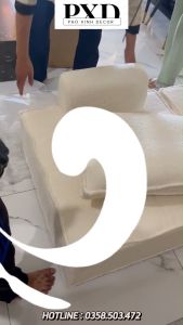 Sofa phòng khách Ghế thư giãn dercor cực đẹp ghế sofa phòng khách cực đẹp khung gỗ chắc chắn bề mặt vải lông cừu Sofa Khối bảo hành 36 tháng