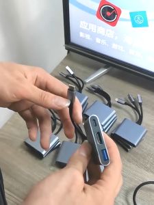 Kabel Converter USB 3 in 1 Type C To HDMI - TypeC - USB 3.0 Adapter Converter Konektor USB Type C 3 in 1 To HDMI Converter Cable Hub USB 3.0 Type C Macbook Air Pro