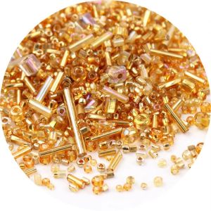 Miyuki seed bead mixed Delica round glass bead mixed color and size glass twisted tube clothing accessories