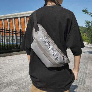 Túi Đeo Hông Nam Thời Trang 2024 Túi Đeo Chéo Dung Tích Lớn in Họa Tiết Thời Trang Túi Đeo Vai Đơn Cho Thanh Thiếu Niên