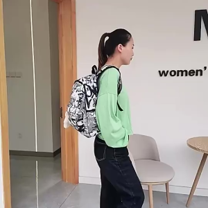 <𝙇𝙖𝙯𝙎𝙜𝙈𝙖𝙡𝙡> Fashion Letter Backpack School bag college student large capacity fashion backpack canvas bag