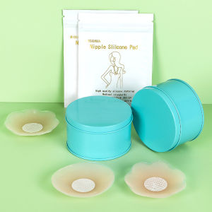 Chest Paste Summer Ultra-Thin Invisible Nude Bra Chest Paste Nipple Coverage Silicone Nipple Sticker Nipple Stick Fashion Tape Nipple Petals