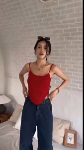 3318#FITZCO Tanktop Wanita Slayer Style