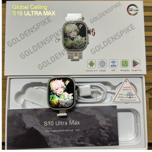 GOLDENSPIKE S10 Ultra MAX 4G สมาร์ทวอทช์ Android สมาร์ทวอทช์ 448*528 180 ° กล้องโรตารี GPS WIFI วิดีโอคอลดาวน์โหลดแอพ NFC