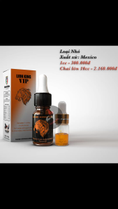 LION KING - Loại Nhỏ Xuất Xứ Mexico - Dung Dịch Hỗ Trợ Tăng Bo & Sức Bền Cho Gà Tre & Nòi - Chai 1ml - 300.000đ