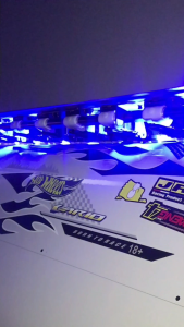 AEROX 155 V1 UV TRANSPARENT DECALS (2026 NEW RCB 2.0 DESIGN) STICKER KITS BY STICKABOSS