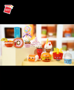 Đồ chơi - QMAN - 35011 Bộ đồ chơi xếp hình mô hình Build & Fun- Sweetie Story lắp ghép đồ ăn