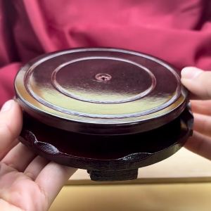 旋转底座 木底座 圆形底座 风水摆件 熏香底座 家居装饰 Rotating Wooden Base Decorative Base Wood Stand Creative Wooden Holder Sandalwood Incense Burner Base Home Decoration