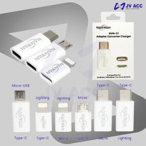 NANVAN NVN-C1 NANVAN SAMBUNGAN KONEKTOR CONVERTER USB-C/USB-MICRO/USB-LIGHTING PREMIUM QUALITY
