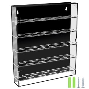 Kệ Trưng Bày Acrylic Trong Suốt Hộp Đựng Thẻ Hộp Trưng Bày Huy Hiệu Hộp Đựng Tiền Xu Dung Tích Lớn Tủ Trưng Bày Tiền Xu Có Cửa Từ Tính Hộp Đựng Đồ