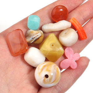 50g/lot Various Acrylic Beads Cloud Colored Beads Loose Beads For Jewelry Making DIY Necklace Bracelet Accessories
